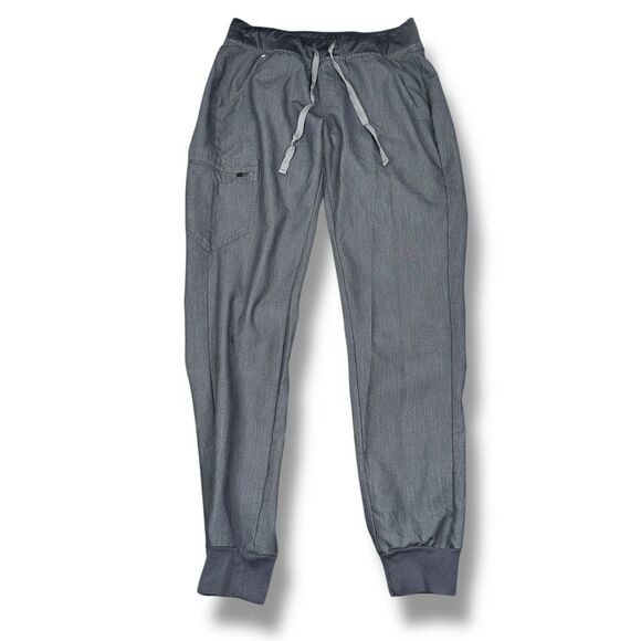 Figs Zamora Jogger Scrub Pants Women's Small Tall S/T Graphite Gray Stretch - Picture 1 of 10